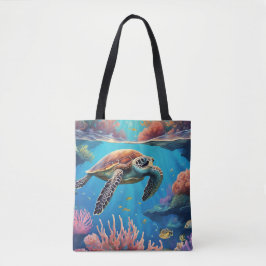 Ocean Turtle Tote Bag