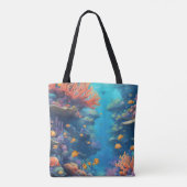 Ocean Turtle Tote Bag (Achterkant)