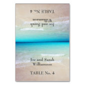 Ocean Uitzicht Beach Thed Tented Escort Cards Kaart (Voorkant)