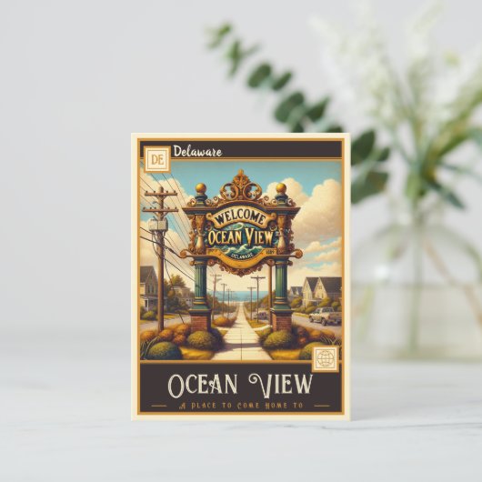 Ocean Uitzicht, Delaware | BRIEFKAART (Staand voorkant)