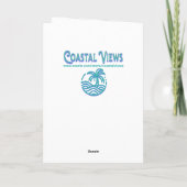  Ocean Uitzicht en Vaas van Bloemen Verjaardag Kaart (Achterkant)