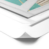 Ocean Uitzicht Faux Venster Poster (Hoek)