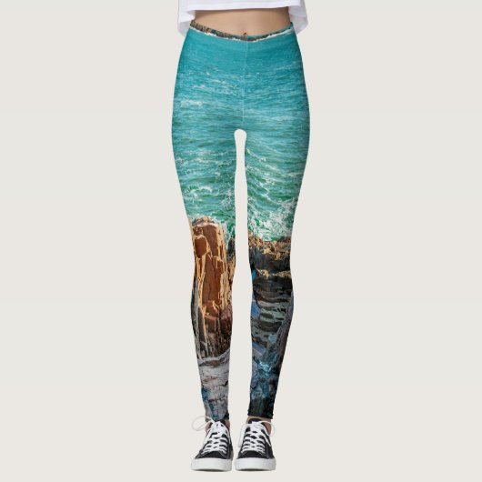 Ocean Uitzicht Leggings (Voorkant)