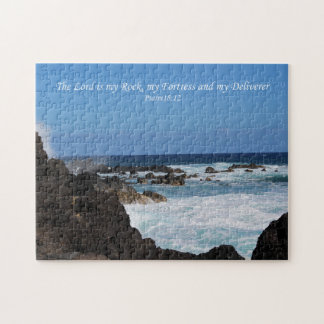 Ocean Uitzicht met de Schrift Legpuzzel