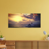 Ocean Uitzicht Sunrise Canvas Afdruk (Insitu (Woonkamer))