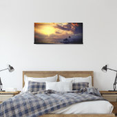 Ocean Uitzicht Sunrise Canvas Afdruk (Insitu (Slaapkamer))