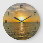 Ocean Uitzicht Sunset Grote Klok (Voorkant)