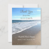 Ocean Uitzicht Sympathie Dank u kaart (Voorkant)