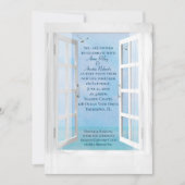 Ocean Uitzicht Window bruiloft met zeemijlen Kaart (Voorkant)