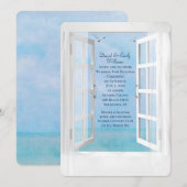 Ocean Uitzicht Windows trouwvoovernieuwing Kaart (Voorkant / Achterkant)