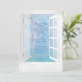 Ocean Uitzicht Windows trouwvoovernieuwing Kaart (Staand voorkant)