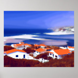 Ocean Uitzichten - Obidos Lagoon, Portugal Poster