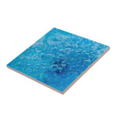 Ocean under - Abstract Blue Bubbles Tegeltje (Zijkant)