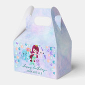 Ocean Under the Zee Zeemeermin Thema Happy Birthda Bedankdoosjes (Achterkant)