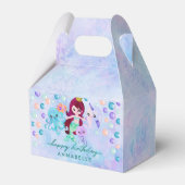 Ocean Under the Zee Zeemeermin Thema Happy Birthda Bedankdoosjes (Voorkant Zijde)