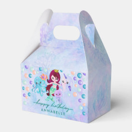 Ocean Under the Zee Zeemeermin Thema Happy Birthda Bedankdoosjes