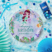 Ocean Under the Zee Zeemeermin Thema Happy Birthda Papieren Bordje (Feest)