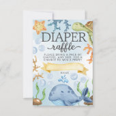Ocean under Zee Diaper Raffle Kaart Insert (Voorkant)