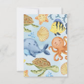 Ocean under Zee Diaper Raffle Kaart Insert (Achterkant)
