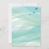 Ocean Underwater Zee Life Bat Mitzvah Uitnodiging (Achterkant)