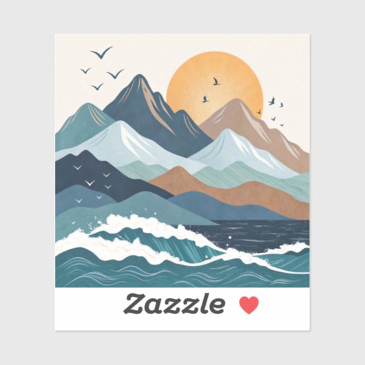 Ocean Vibe Sticker (Vel)