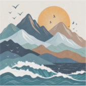 Ocean Vibe Sticker (Voorkant)