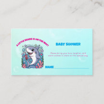Ocean Vibes Boba Shark Wenst voor Baby shower