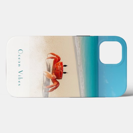 Ocean Vibes / iPhone 13 Hoesje zwaar (Achterkant (horizontaal))