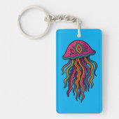 Ocean Vibes Jellyfish Keychain (Voorkant)