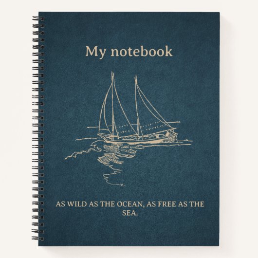 Ocean Vibes Notitieboek – Stranddagboek  (Voorkant)