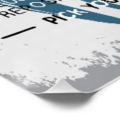 Ocean Vibes Retro Surfboard Perfect Poster (Hoek)