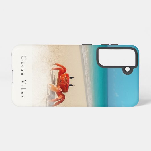 Ocean Vibes – Samsung Galaxy S21 Tough Hoesje Samsung Galaxy Hoesje (Achterkant horizontaal)