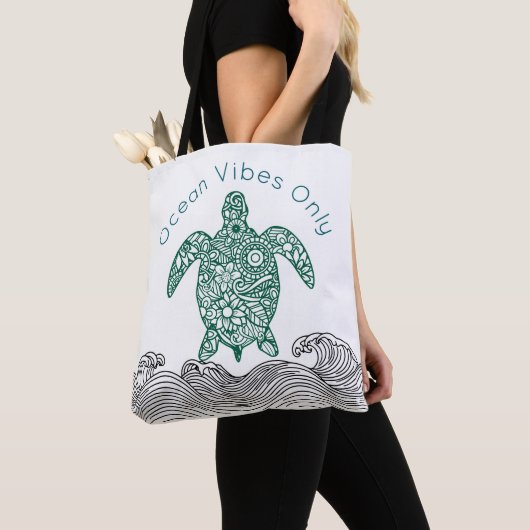 Ocean vibes, schildpad, tote bag (Dichtbij)
