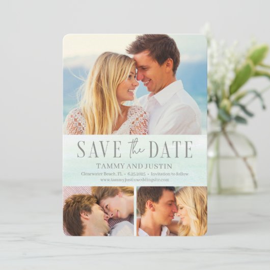 Ocean Vibes sparen de Datum Kaart (Staand voorkant)