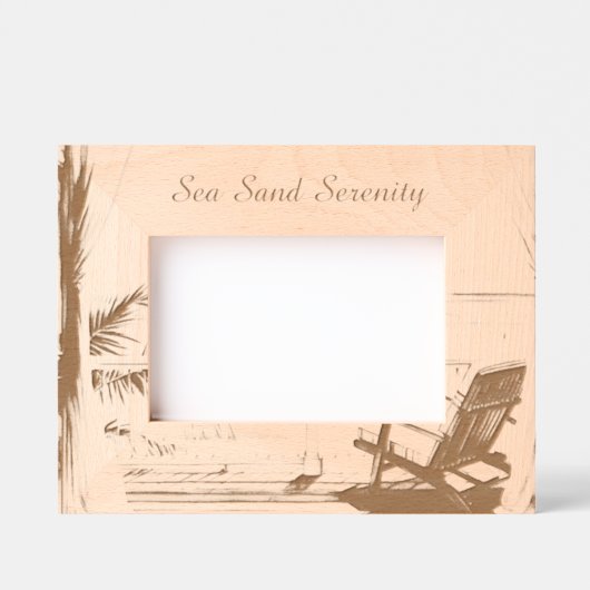 Ocean View Beach Serenity Gegraveerde Lijstjes (Voorkant)
