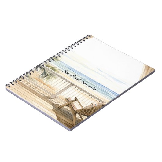 Ocean View Beach Serenity Notitieboek (Linkerzijde)