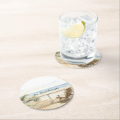 Ocean View Beach Serenity Ronde Kartonnen Onderzetter (Insitu)