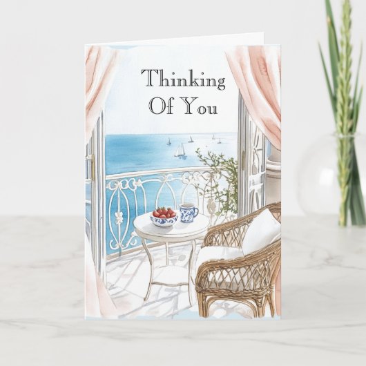 Ocean View Boats Thinking of You Kaart (Voorkant)