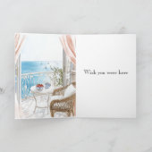 Ocean View Boats Thinking of You Kaart (Binnen)