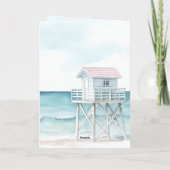 Ocean View Boats Thinking of You Kaart (Achterkant)