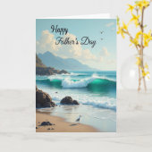 Ocean View Vaderdag Liefde Kaart (Gele Bloem)