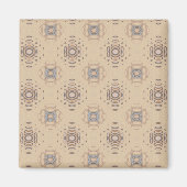 Ocean Villa Beach Print Beige Magnet (Voorkant)