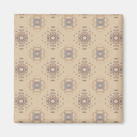 Ocean Villa Beach Print Beige Magnet (Voorkant)