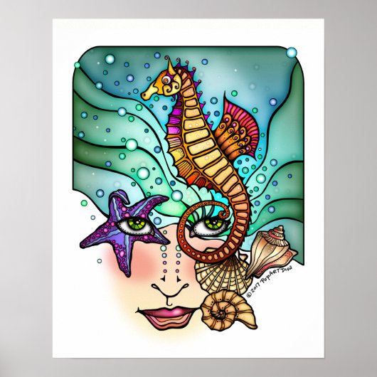 OCEAN VISIONS ZEE KUNST 16x20 POSTER (Voorkant)