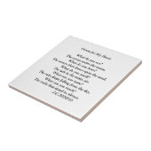 Ocean voor mijn hartgedicht. tegeltje (Zijkant)