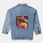Ocean Voyager: Nautische vibes Mannen Shirt Denim Jacket (Achterkant)