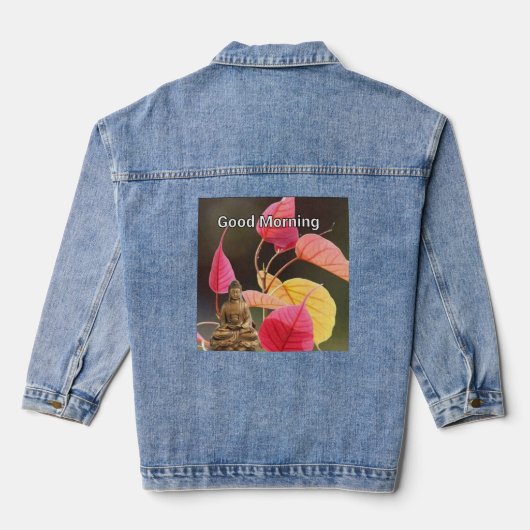 Ocean Voyager: Nautische vibes Mannen Shirt Denim Jacket (Achterkant)