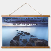 Ocean Walkway gemaakt van rotsen Hangend Wandkleed (Voorkant)