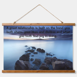 Ocean Walkway gemaakt van rotsen Hangend Wandkleed