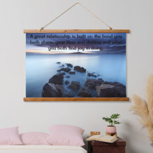 Ocean Walkway gemaakt van rotsen Hangend Wandkleed